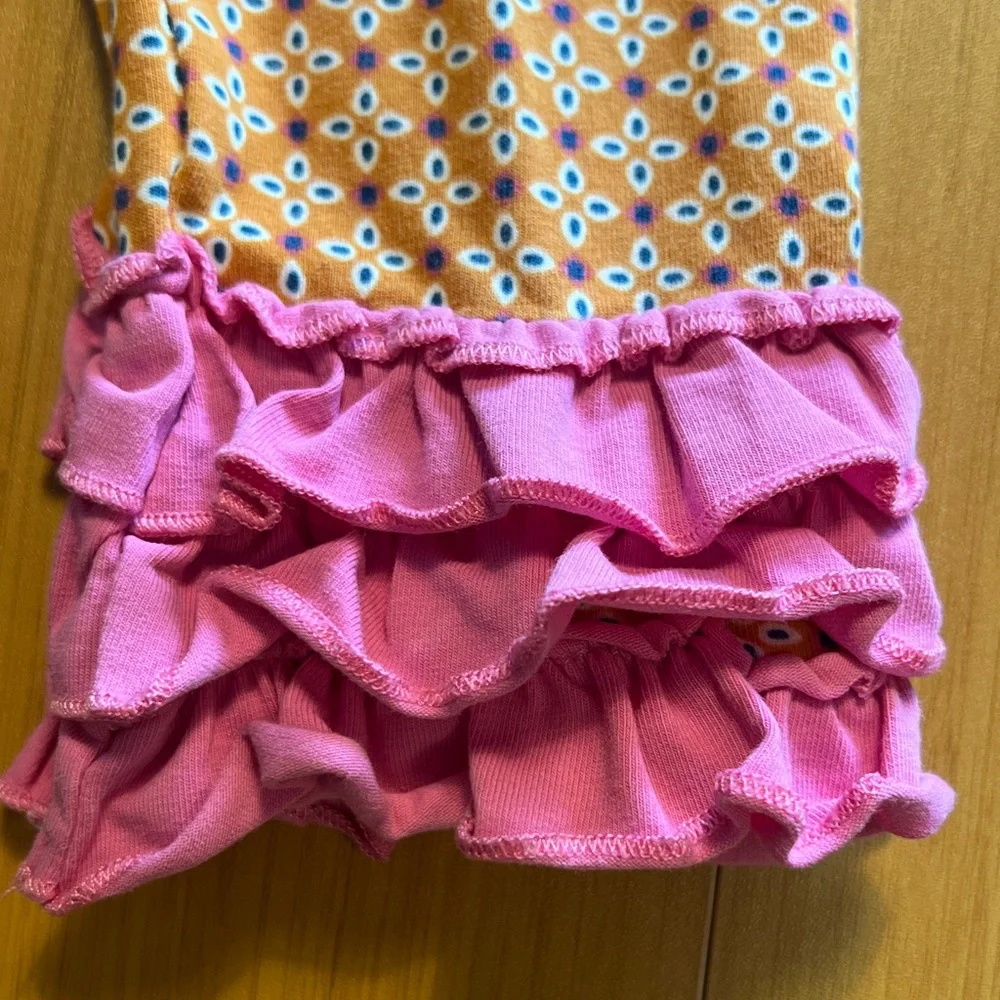 EUC MATILDA JANE TWO PIECE outfit. Colorful Kids Dress with Leggings.
